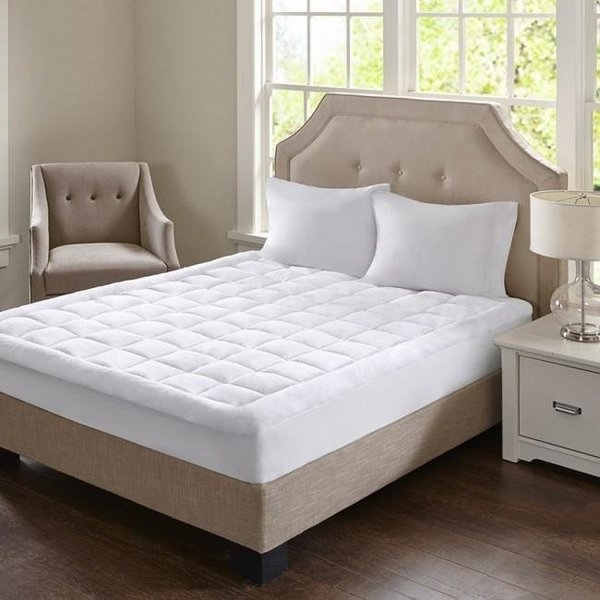 Madison Park Madison Park MP16-3145 Cloud Soft Overfilled Plush Waterproof Mattress Pad - White MP16-3145